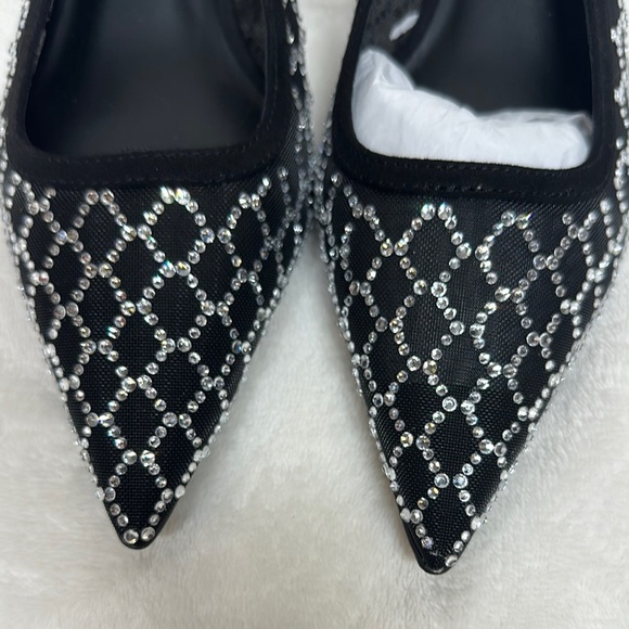 A New Day Black and White Geometric Heels Slingback - Picture 2 of 13